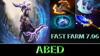 Abed [Anti-Mage] Efficient Fast Farming Machine ► Dota 2 7.06f