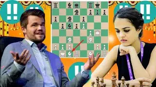 Creative Magnus Carlsen vs Tania Sachdev chess game 136