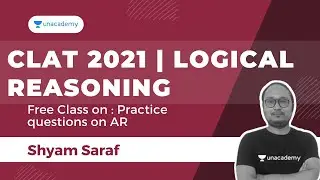 CLAT 2021 | Logical Reasoning | Practice question on AR