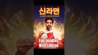 K-noodles with cheese and egg #chefajlondon #shorts #subscribe #trending #shortvideo #shortsfeed