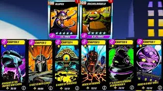 TMNT Legends Gameplay Michaelangelo & Alopex VS All Story Bosses 