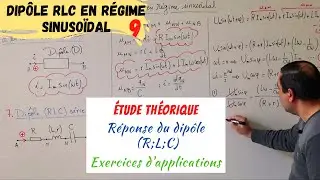 Dipôle RLC en régime sinusoïdal-9: Réponse du dipôle RLC