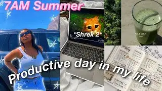 7 AM Summer day in my life *productive* shopping + having fun vlog