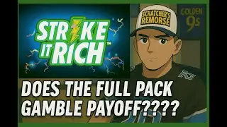 &ldquo;SCRATCHERS REMORSE Full Pack of $20 Strike it Rich gamble!  Does it payoff????