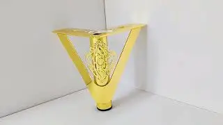 Gold flower pattern hollow metal factory direct sales furniture accessories sofa legs