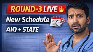 NEET PG 2025 Round-3 Counselling LIVE 🔥 | New Schedule OUT | AIQ + State Counselling