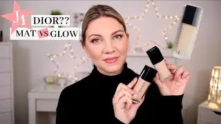 NEW| Fond de teint Forever Dior, Mat vs Glow : qui gagnera? revue| J1- 7 jours de Teint