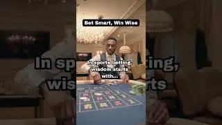 Be Smart, Bet Wise #sportsbetting #betting #gambling