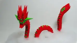 Como hacer un Dragón de origami - Origami 3D ( Dificultad ★★☆☆☆) 2020