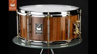 Seven Six Drum Company's  7x14 Patagonian Rosewood / Curupay II Custom Solid Stave Snare Drum