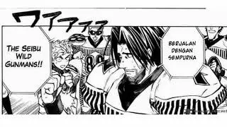 Manga94 ch 245 - Eyeshield 21 indo slide show (Seibu wildgunmen vs Hakushu dinosaur)
