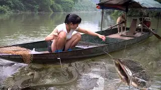 Girl Fishing Video, Beautiful Girl Fishing in the Lake, Catch A Lots Of Fish | Greatest Fishing