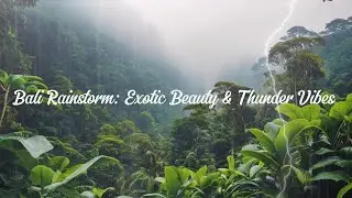 Bali Rainstorm: Exotic Beauty & Thunder Vibes