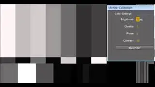 How to calibrate a video field monitor