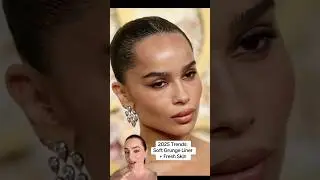 Подводка для глаз Zoe Kravitz Golden Globes в стиле гранж