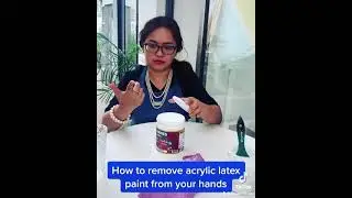 How to remove acrylic paint from your hands
