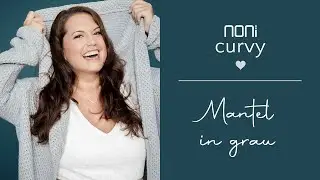 Plus Size Braut Strickmantel in Grau - Insa | noni Brautmode