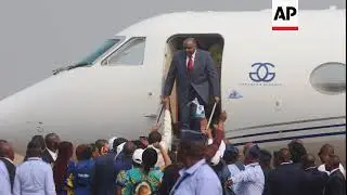 STILLS Opposition leader Bemba returns to DRCongo to stand for election