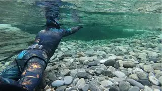 Ice Cold River - Freediving in Voss