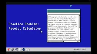 Java Practice Problem: Receipt Calculator (Conditionals, Formatting, User Input)