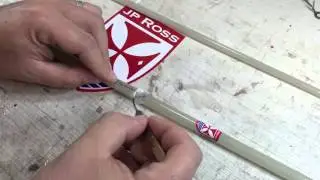 JP Ross: Fly Rod Building, attaching your decal to your glass rod.