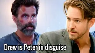 Drew is Peter in disguise, using Faison's face-changing technology |  General Hospital Spoilers