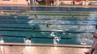 Anne Theunisse 100m vlinder - baan 1 - BZK 2015