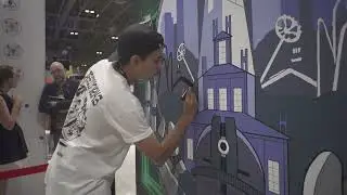 #YRtech Pavilion Artwork Timelapse // Collision Conference 2022