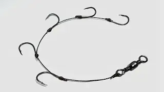 How to tie five fishing hooks on one line