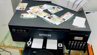 How to print Pvc Card in Epson L8050 -  👉 Pvc Card Order WhatsApp on 8877685266