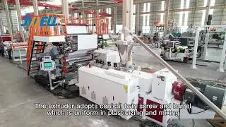 PVC decoration sheet extrusion machine #jwell #pvcdecorationsheet