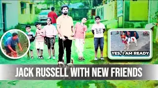 Jack Russell Speed Star Challenge And Test With New Friend Aari & Kids