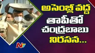 TDP Holds Protest at Assembly over Sand Scarcity in AP | Ntv