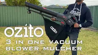 Ozito 2400W Corded 3 In 1 Blower Vacuum Mulcher