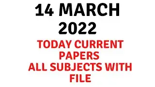 Today current Papers of vu final term 14 March 2022