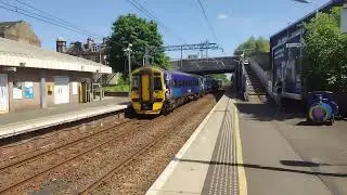 A Class 158 passing through Falkirk Grahamston- May 2024