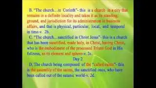 Bible: A Genuine Church in the Focus of the Lord's Recovery (Msg 6 Outline)