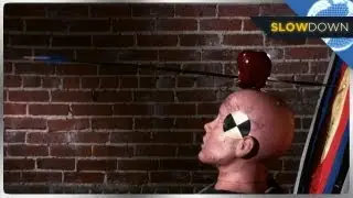 Incredible Arrow Shot in Super Slow-Motion