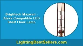 brightech maxwell alexa compatible led shelf flo