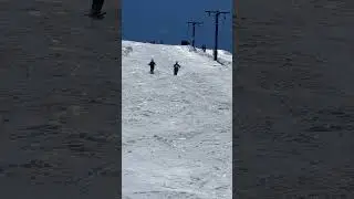 Synchro mogul skiing!