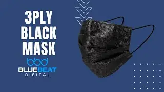 3PLY Black Disposable Face Mask | Blue Beat Digital