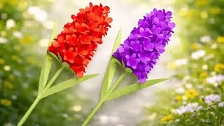 Flower Stick Making Tutorial II Crafty Plus   #paperflowers #flowerstick #diy #projects #homedecor
