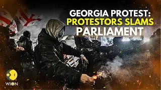 Georgia Protest: Violent Protest Erupts As Pro-EU Activists Rally Outside Georgian Parliament | WION