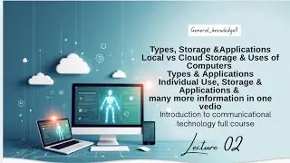 Introduction to Computers | Lecture 02 | Types, Storage & Applications | Local vs Cloud Storage& use