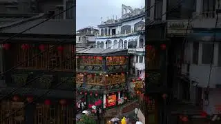 What an amazing view at 📍Jiufen Old Street in Taipei Taiwan #ghibli #spiritedaway #jiufen #taiwan