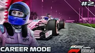 F1 2018 Force India Career Mode #2: Battles in Bahrain