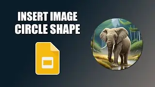 How to insert image into circle shape in google slides