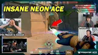 Реакция Sliggy Chobra Sideshow на игру NS Dambi's INSANE NEON ACE против Velocity Gaming в VCT As...