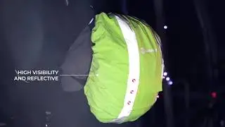 Hi Vis Backpack Cover - Reflective with LED Lights