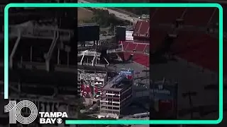 Taylor Swift Eras Tour preparations underway at Raymond James Stadium in Tampa